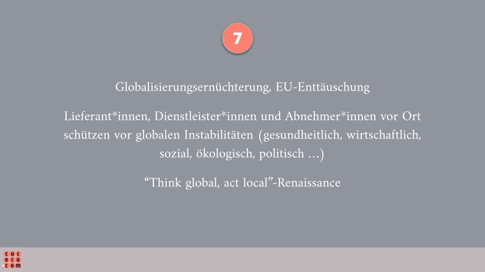 Stabilisierung durch Re-Regionalisierung